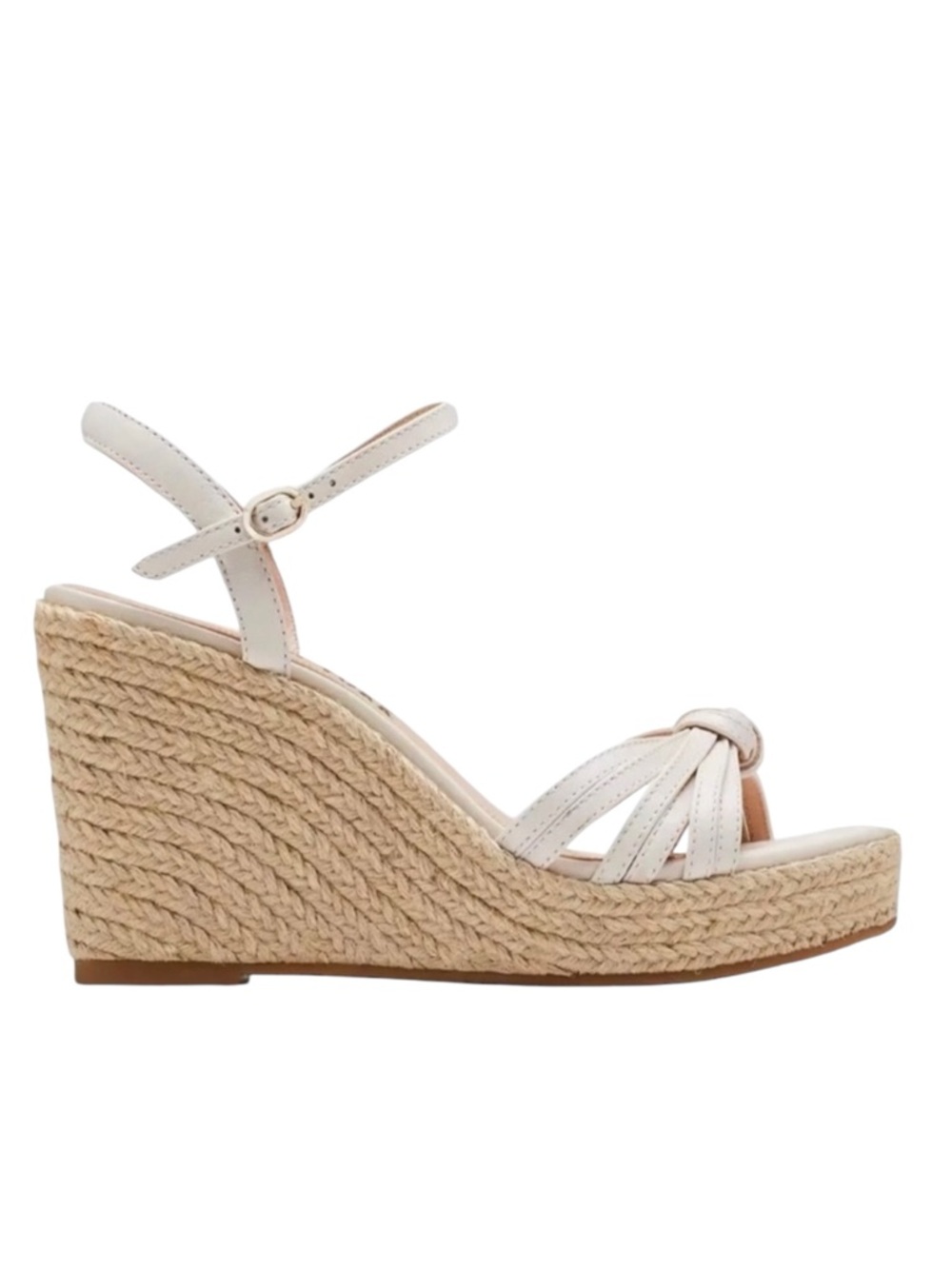 KATE SPADE Tessa Espadrille Platform Wedge in Metallic Napa Size 9.5 NWOB